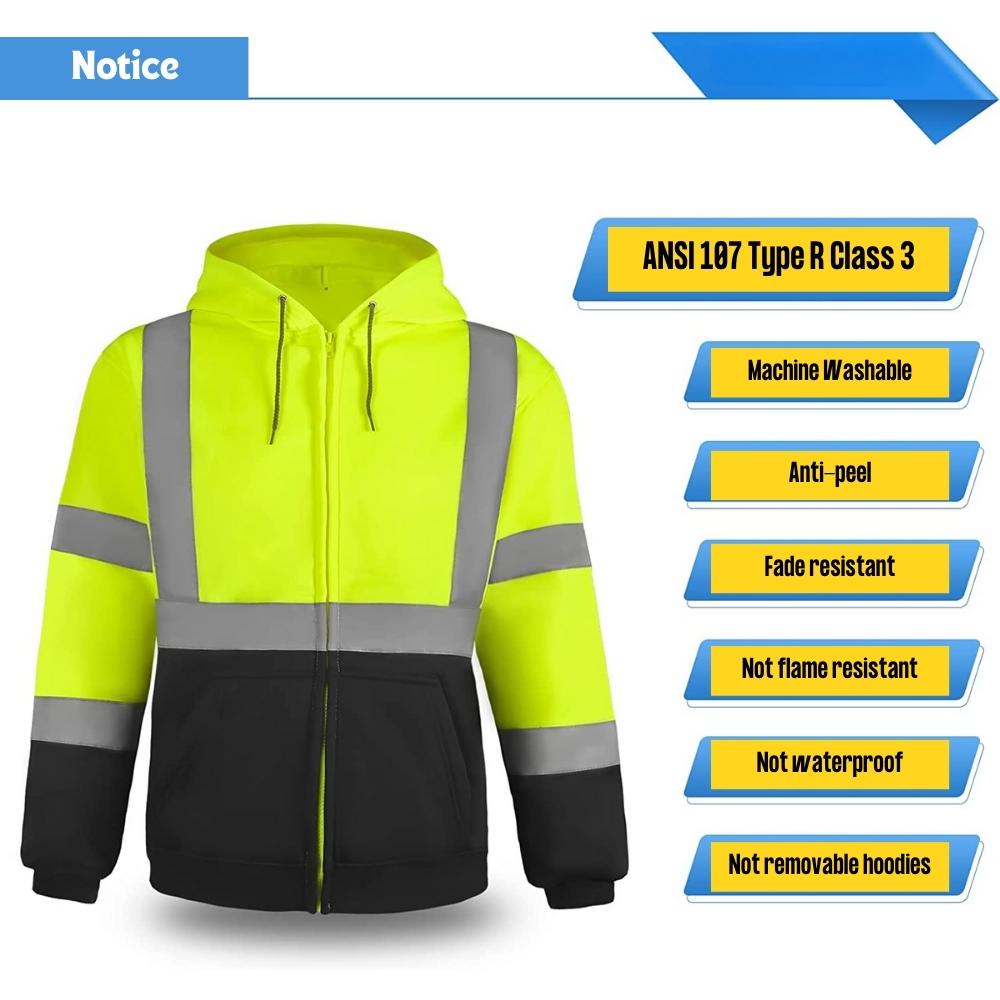 Hi Vis Hoodie (Medium): image 3