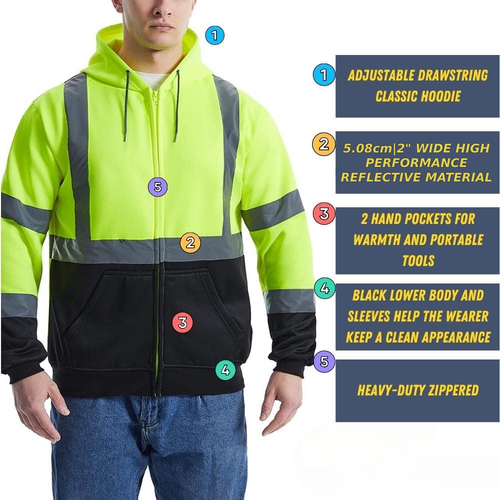 Hi Vis Hoodie (Medium): image 4
