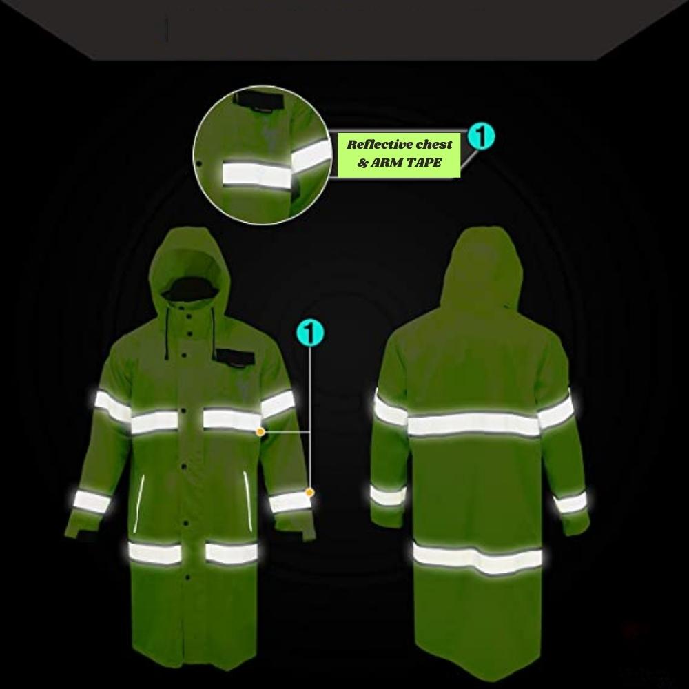 High Vis Rain Jacket (Small): image 2